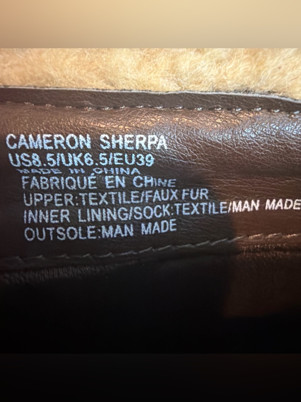 JustFab Cameron Sherpa Wedge Boots Brown Size 8.5 NWOT Cozy Winter - Picture 7 of 7